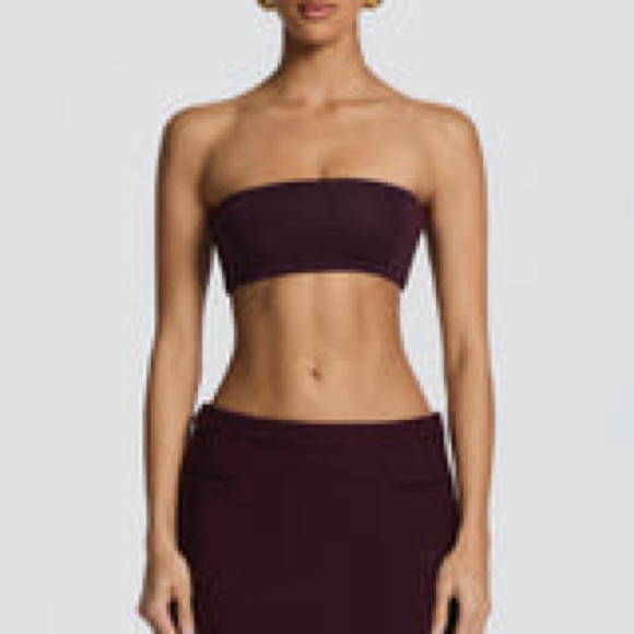 Babyboo Simi Top - Plum Bandeau Size Medium Nwt